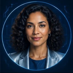 Fictional human portrait for P4; not the actual participant